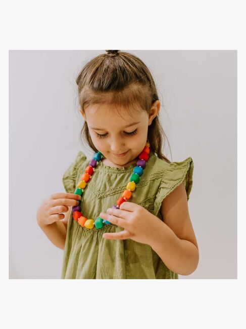 Jellystone Designs Die Prinzessin auf der Erbse Beißkette Medium Regenbogen JSD0862-3091_3a.jpg